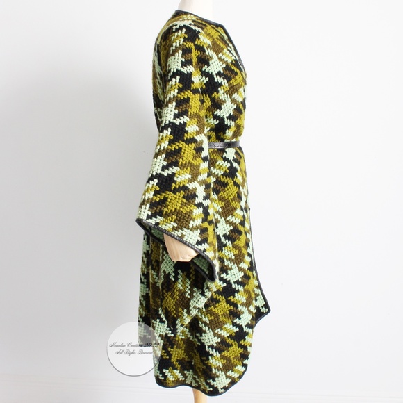 Bonnie Cashin for Sills Coat Oversized Trailing Sleeves Vintage Knit Documented - Picture 6 of 15